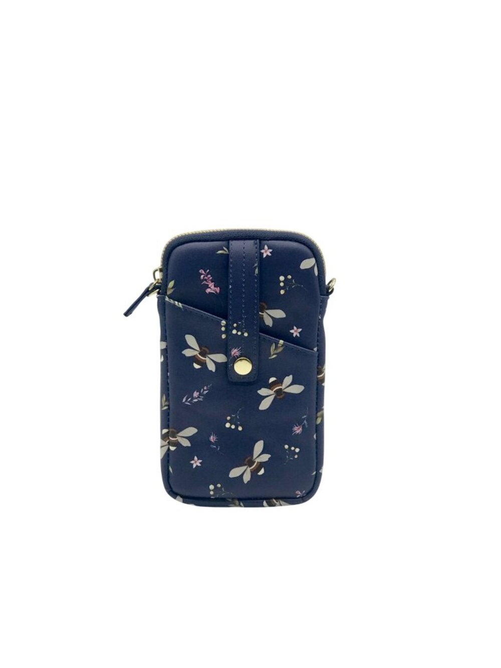 Kim Rogers Blue Floral Faux Leather Crossbody And Wallet Set